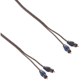 Sky High Car Audio 2 Channel Twisted 12 ft RCA Cables Coated 12' OFC