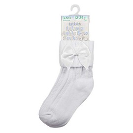 Baby Spanish Ribbon Bow Style Design Ankle Socks 0-24 Months