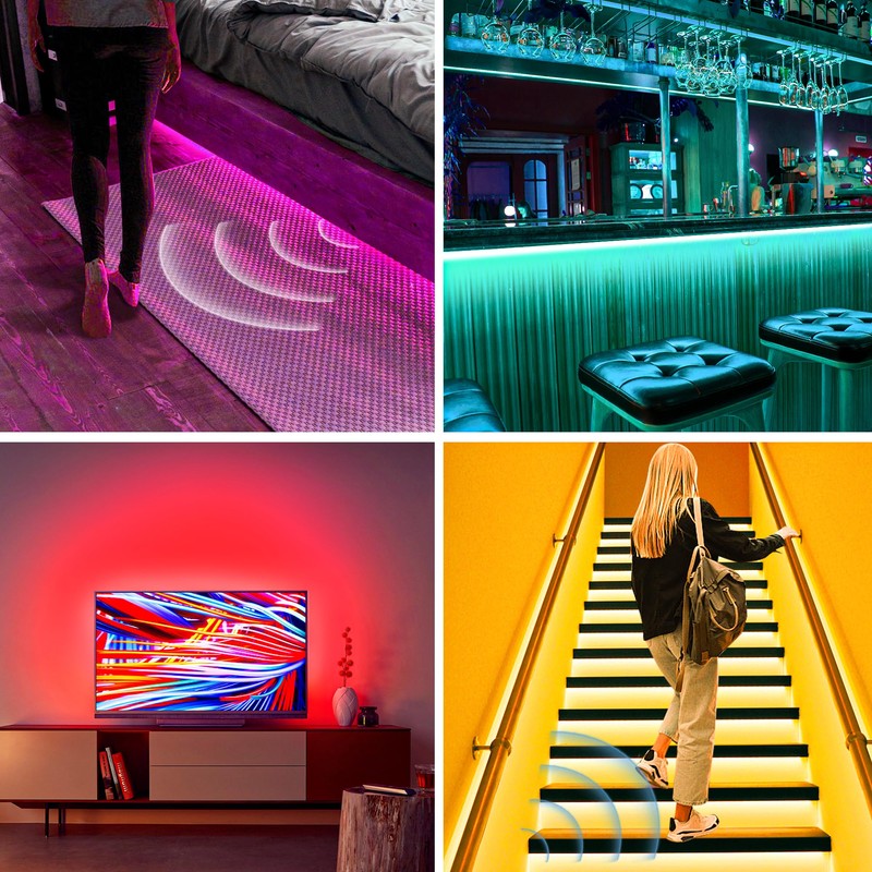 Auplf LED Strip with Motion Sensor 3 m RGB LED
