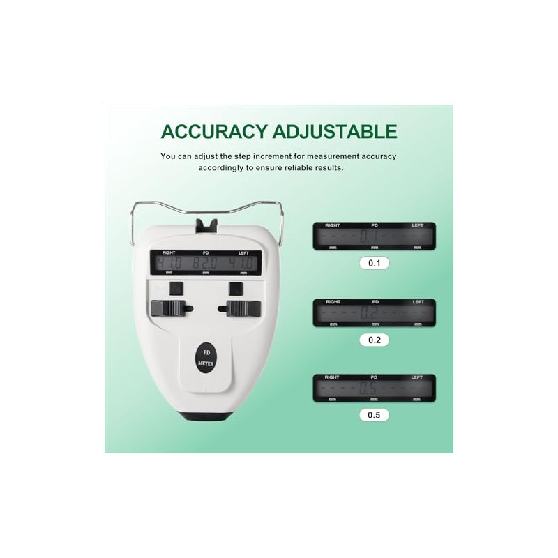 Medidor de distancia pupilar digital óptico LED Pd Meter Pupilómetro