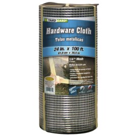 Mat Midwest Galvanized Metal Hardware Cloth, 24" x 100', 1/4" Mesh Fencing, 23 Gauge 150052