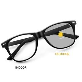 JM Blue Light Blocking Glasses Women Men Computer Small Face Frame Bluelight Blocker Teens Photochromic Grey Lenses Black Frame