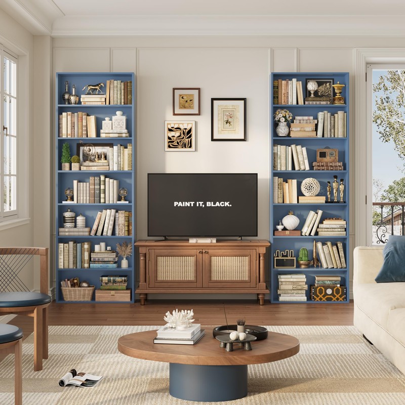 FACBOTALL 82" Tall Bookshelf, 7-Tier Open Shelves Bookcase, Freestanding Display