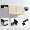 Unbranded Bathroom Towel Bar Set Black 5-Pieces Bathroom Hardware Set