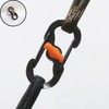 Safe locking carabiner anti-theft ring hook camping biner 5ea