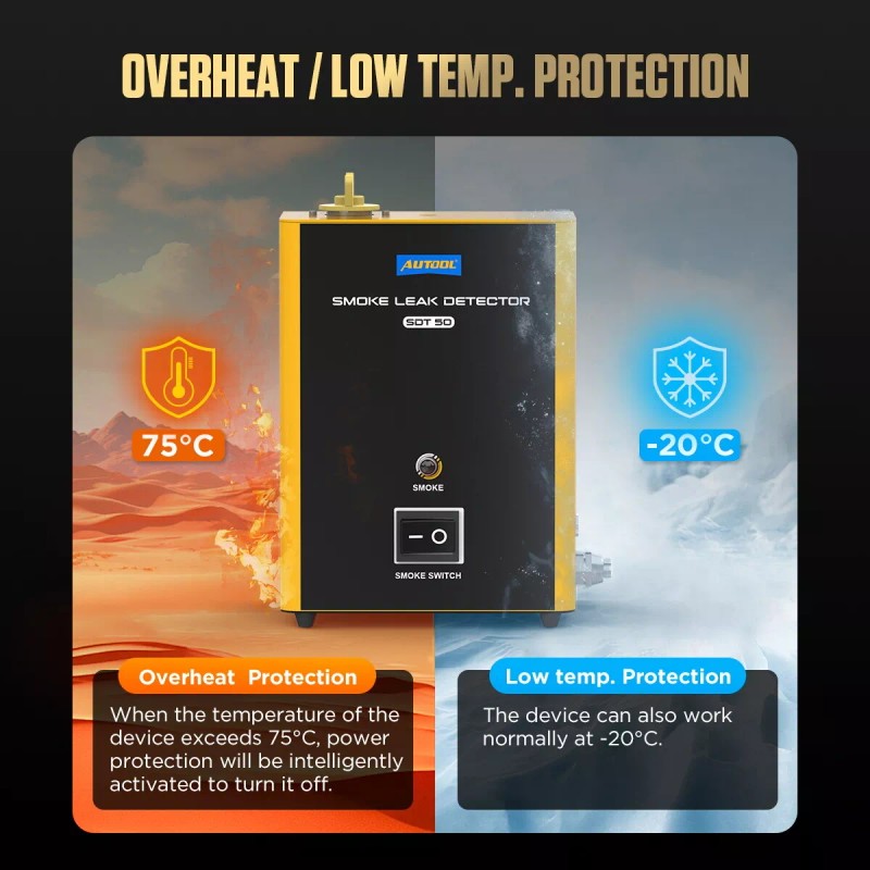 AUTOOL EVAP Smoke Machine Automotive Leak Detector Car Smoke Tester