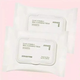 Innisfree 이니스프리 올리브 리얼 클렌징 티슈 30매입 2개 4763634 Innisfree Olive Real Cleansing Tissue 30 Sheets x 2 [[Authenticity Guaranteed] 30 sheets x 2 packets 4763634]