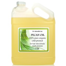 Dr Adorable - 7 lb - Pecan Oil - 100% Pure Natural Premium Organic Cold Pressed