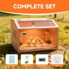Brooder Box for Chicks Thick Wooden Chicken Brooder Box with