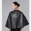 Professional Hair Salon Cape - Perm, Dye, Cut - Shoulder Cover Gown (Black) Large