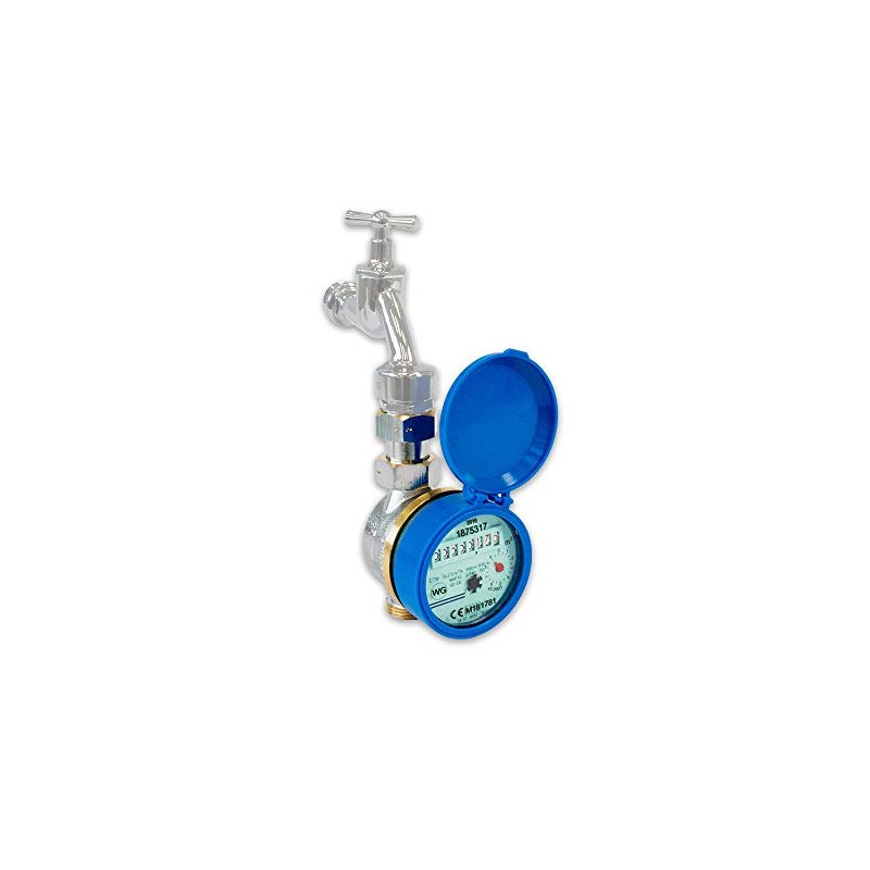 Water Meter for Cold Water Tap - Length 110 mm