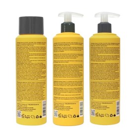 Paquete Para Cabello Rizado Y Encrespado | Set De Champú, Acondicionador Y Crema Para Peinar Sin Enjuague | Sin Sulfatos Ni Silicona | Botella De 400 Ml(13,5 Oz)| Productos Para Cabello