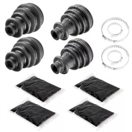 Caltric 2 Front Axle Inner Outer CV Boot Kit fits Polaris Ranger 500 2x4 4x4 2006 2007