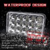 CHUSYYRAY 4PCS 4x6'' LED Headlights Hi/Lo Beam For Freightliner 1988-2010