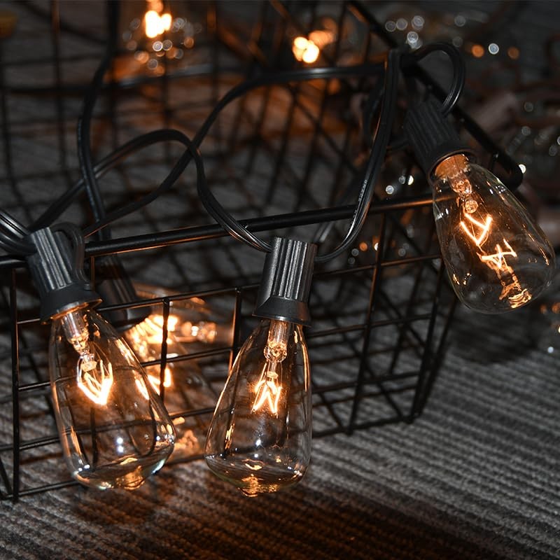 SUNSGNE 10-Pack Edison Replacement Light Bulbs, 7-Watt E12/C7 Candelabra Base