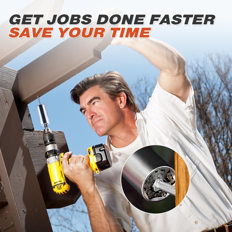 Universal Socket Tools, Super Socket Mechanic Tool, Nut Driver Unscrew