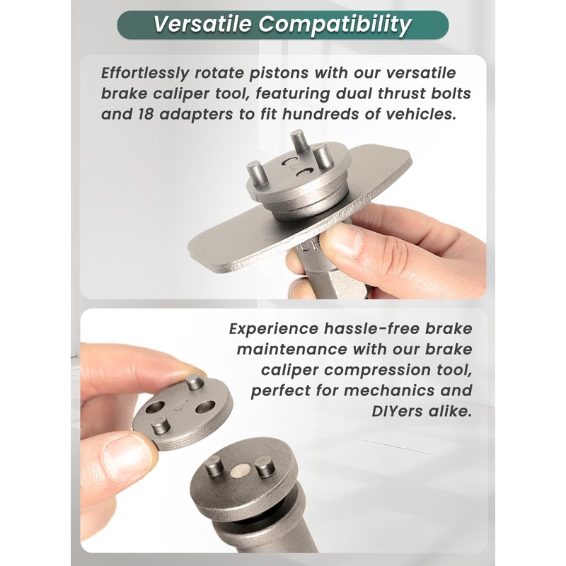 Punmew Brake Caliper Compression Tool 24-Piece Heavy Duty Disc Brake