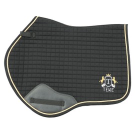 T TEKE Close Contact Saddle Pads,100% Cotton English Saddle Pads for Horses with Moisture-Wicking and Breathable Lining