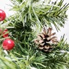 Tomaibaby 1Pc Pine Tree with Wood Base Mini Christmas Tree