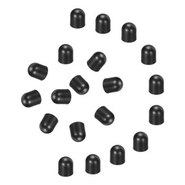 MECCANIXITY 60Pcs Replacement Stylus Pen Tips 6mm Conductive Capacitive Touch Screen Pens Tips Silicone Rubber, Black