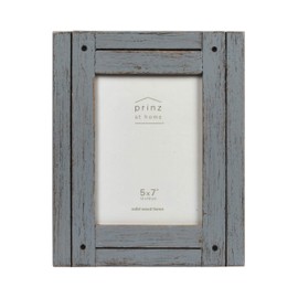 Prinz Homestead Distressed Wood Frame, 5 by 7", Gray
