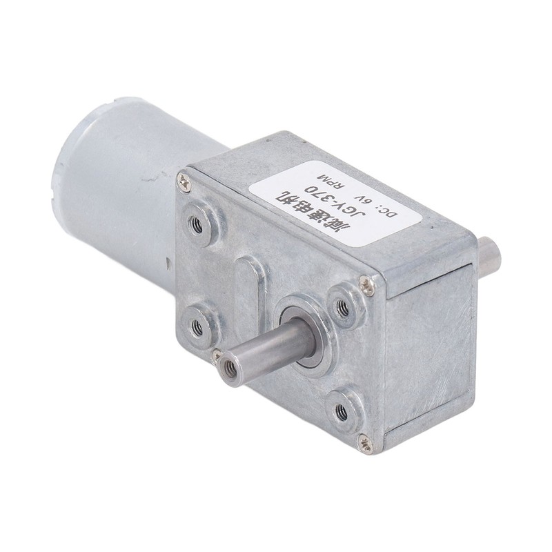 Double Shaft DC Gear Motor 25kg.cm 12mm Self Locking Reversible