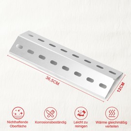 MGiessca 91104-4SS Heat Plate 36.5 x 12 cm