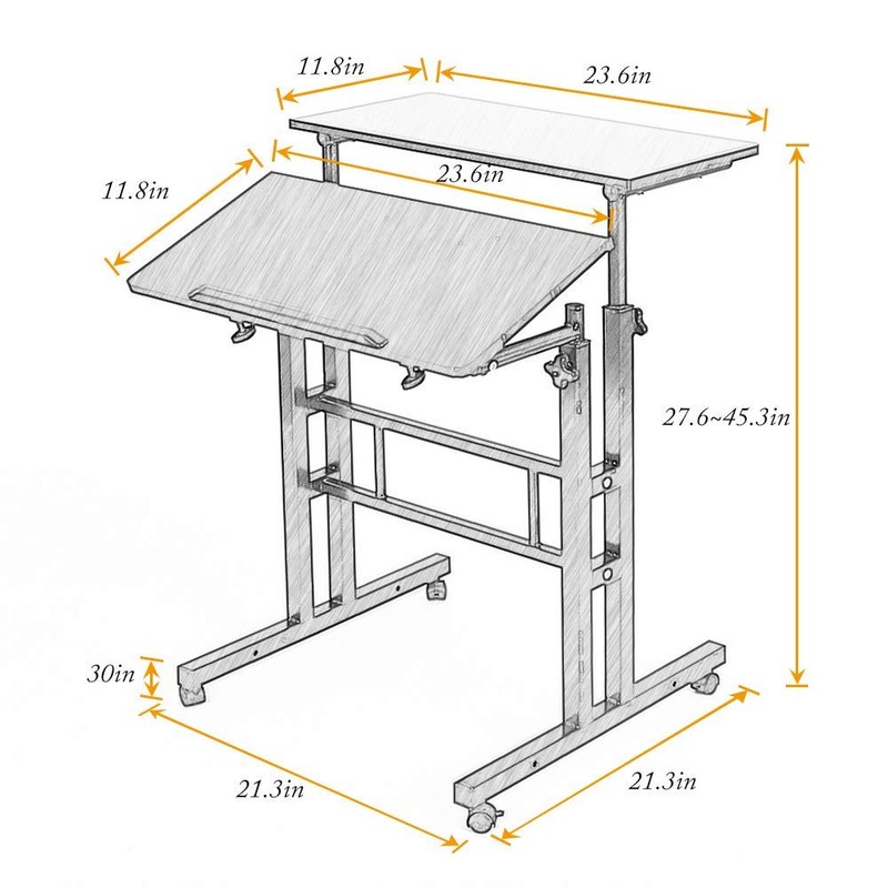 soges Adjustable Stand Up Desk Computer Desk Workstation Sit-Stand Desktop
