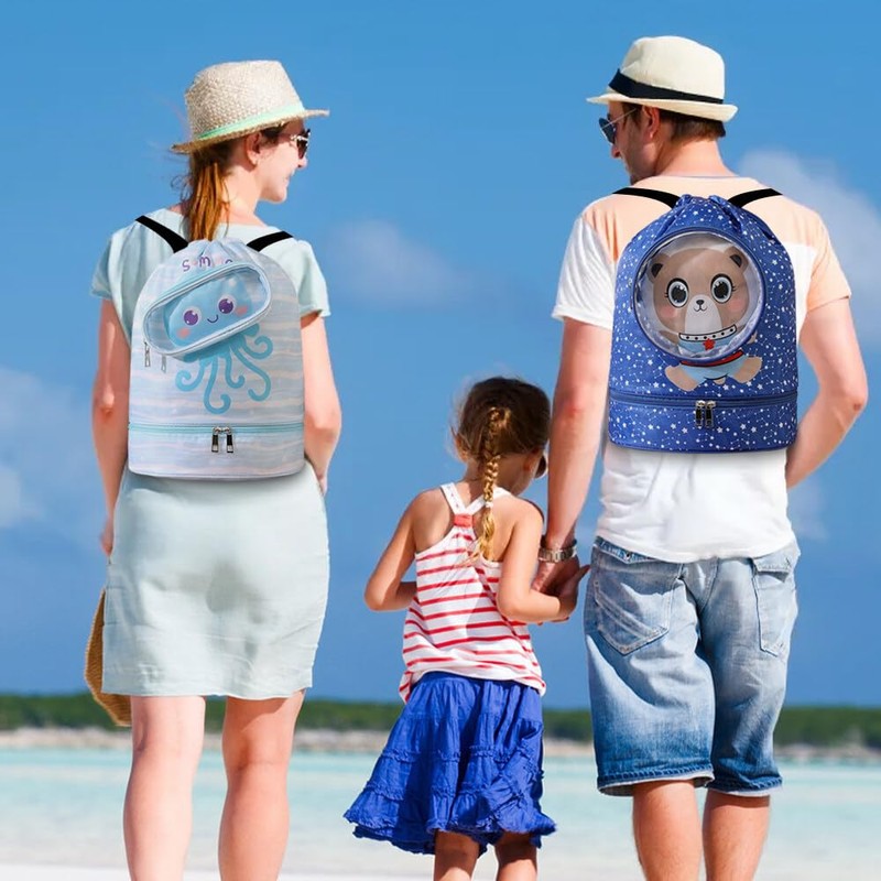 SacJkt Swimming Bag Children, Swimming Backpack, Backpack with Drawstring, Children,