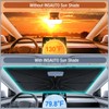 INSAUTO Windshield Sun Shade Umbrella for Subaru Forester 2019-2025, Foldable