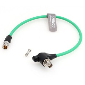 SZRMCC SDI Protector Cable 12G 6G HD SDI Right Angle BNC Surge Overvoltage Circuit Protector Isolator Video Cable for RED Komodo ARRI Alexa Sony (Green-Straight 30cm)