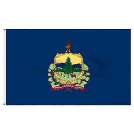 Super Tough 3ft x 5ft Vermont Flag | Durable and Fade-Resistant with Nylon Fabric | Perfect for Indoor and Outdoor Display | Made in USA | Colorful appearence