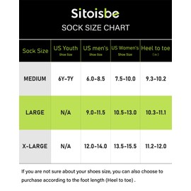 SITOISBE Men's No Show Compression Athletic Socks, Cushioned for Running Hiking, Medium, White-4 Pairs
