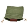 Leather Canvas Foraging Pouch Belt Fruit Picking Bag for Camping