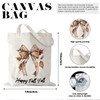 Fall Canvas Bags for Women Beautiful Bow Tote Bag Aesthetic