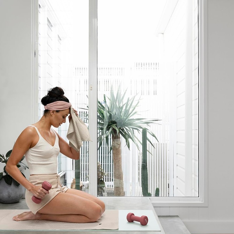 Bambury Matrix Microfibre Gym Sport Quick Dry Towel, Standard, Stone