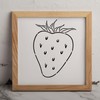 MAGJUCHE Strawberry Stencil 6 Inches, Reusable Fruit Stencil for Painting