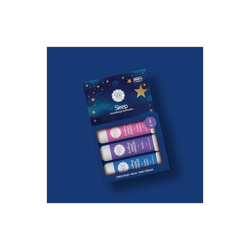 Aromatherapy Nasal Inhaler Sticks Collection - All-Natural Wellness Kit |