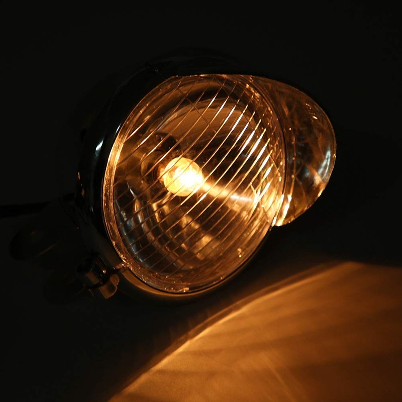 Aramox Motorcycle Fog Light,Motorcycle Universal DC 12V Retro Fog Lights