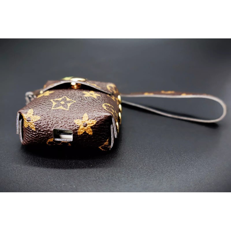 For AirPods 1st Generation Leather Case Protector Shockproof Cover KeyChain