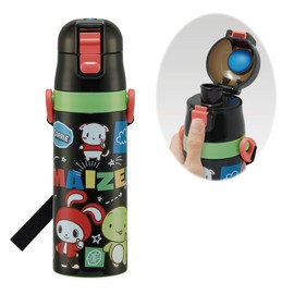 Skater Children's Stainless Steel Water Bottle, Direct Drinking, 16.5 fl oz (470 ml), Maizen Sisters, 24, Kid-friendly Lightweight Type, For Cold Insulation, For Boys And Girls, Sports Bottle, Cute,