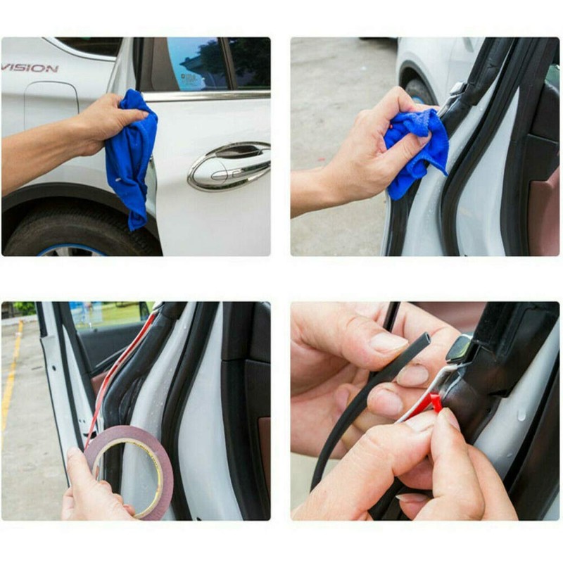 XSAJU 8M Car Door Mall Anti-Scratch Door Guard 8 Meter
