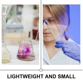 Healvian 4pcs Glass Funnel, Short Stem Borosilicate Glass Funnel Filtering Funnel Heavy Wall Glass Funnel for Science Labs and Home Kitchen (40, 60, 75, 90mm)