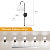 Wall Decor Sconces Set of Two Battery Operated, Rechargeable Wireless