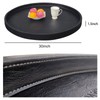 QAVOL 30 * 30 inches high-end Light Luxury Leather Round