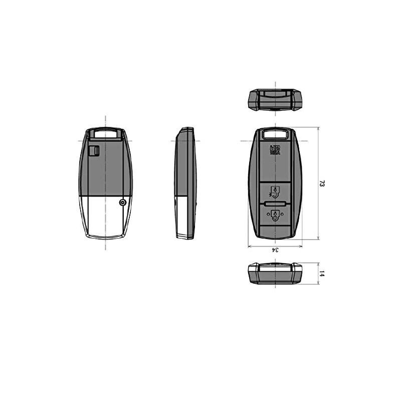 YKK AP YK HH3K42585-BC Pocket Key Back Lid and Screw