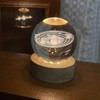 80mm Crystal Solar System Planet Globe, 3D Laser Engraved Sun