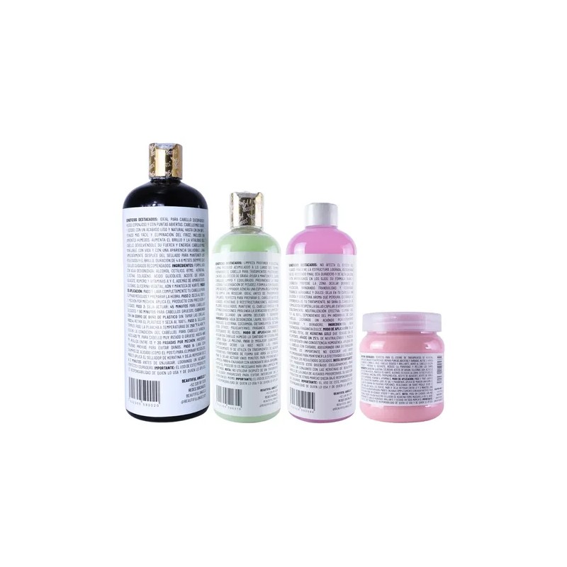 Kit Brasileña Gold,sellador,neutralizador,shampoo Lp