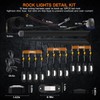 LEDMIRCY R2 Pure White Rock Lights Kit with Roker Switch
