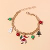 IMINI Santa Charm Bracelet for Women and Girls, Snowflake, Snowman,